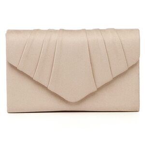 Women's Evening Handbags Pleated Suede Velvet Clutch Bag